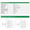 MC4 Cabang 4 (4-IN to 1-OUT) 4T T-Type 1000V Max 50A Solar Panel Surya